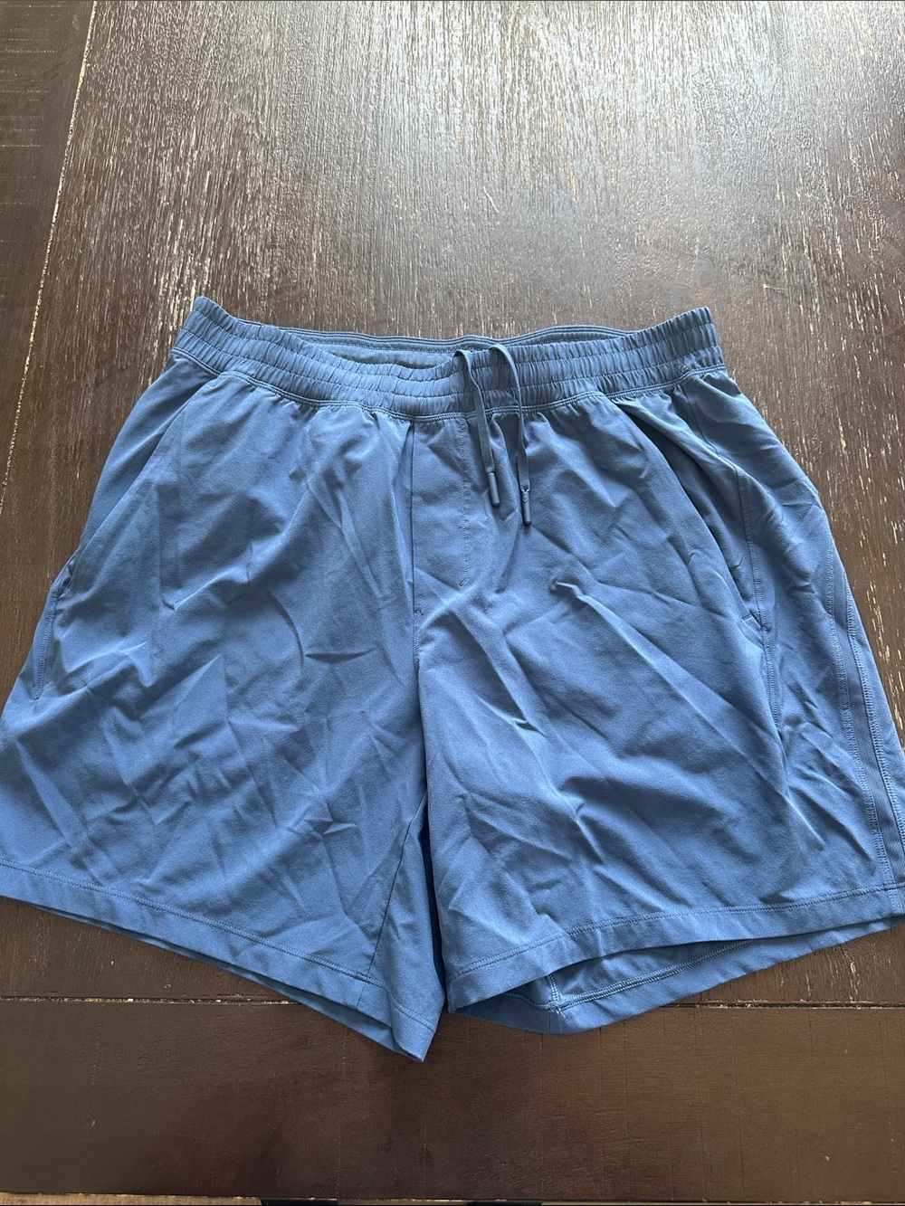 lululemon athletica Men's Blue Athletic Drawstring Shorts